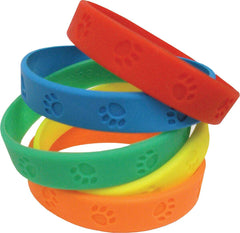 WRISTBANDS PAW PRINTS AWARD - PACK OF 10