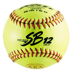 SOFTBALL DUDLEY ASA SB 12L FAST PITCH LEATHER 12 INCH .47/375 POUND