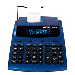 CALCULATOR PRINTING 12-DIGIT BLUE 1225-3A