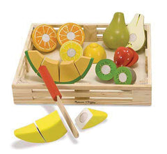 PLAY FOOD CUTTING FRUIT SET OF 18