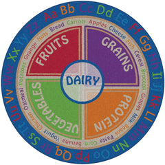 FLAGSHIP CARPETS - PICK A PLATE - ROUND - 8 FT - PRIMARY COLOR