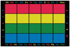 FLAGSHIP CARPETS - LEARNING GRID - 6 FT X 8 FT 4 IN RECTANGLE