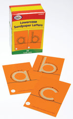 CARDS SANDPAPER LETTER TACTILE LOWERCASE SET OF 28
