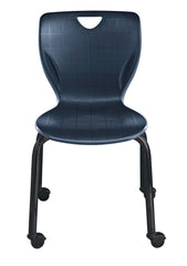 CHAIR - CLASSROOM SELECT - CONTEMPORARY 4-LEG - 18 IN A+ - SPECIFY SEAT AND BACK COLOR - SPECIFY FRAME COLOR - CASTER - POWDERCOAT