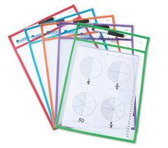 POCKET CHART WRITE AND WIPE POCKETS