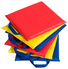 SIT UPONS SQUARE 2 OF EACH COLOR SET OF 6