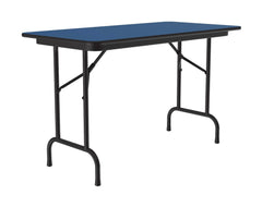 FOLDING TABLE - CORRELL RECTANGLE WOOD HEAVY DUTY FOLDING TABLE-HIGH PRESSURE LAMINATE TOP-HIGH INTENSITY COLORS - 48 W X 24 D X 29 H IN - SPECIFY TOP COLOR