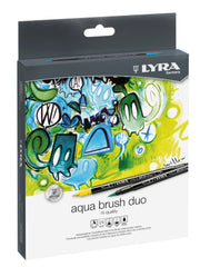 MARKERS LYRA AQUA BRUSH DUO ASST COLORS SET OF 24