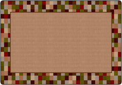 FLAGSHIP CARPETS - BORDER BLOCKS - RECTANGLE - 4 FT X 6 FT - SPECIFY COLOR