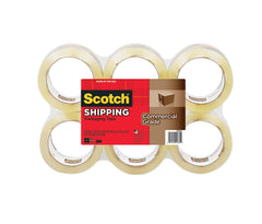 TAPE PACKAGING COMMERCIAL GRADE CLEAR MMM37506 1.88 IN X 54.6 YD PACK OF 6