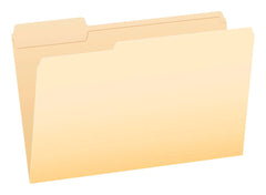 FILE FOLDER REINFORCED LEGAL 1/3 CUT MANILA PK OF 100