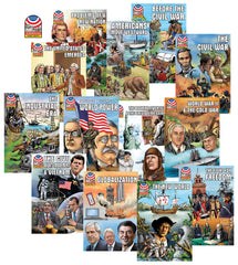 BOOKS AMERICAN HISTORY GRAPHIC NOVELS SET OF 12