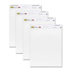 PAPER EASEL POST IT 25X30 UNRULED WHITE PK OF 4