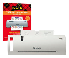 LAMINATOR THERMAL VALUE PACK SCOTCH LAMINATOR WITH 20 POUCHES