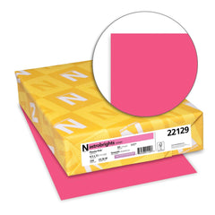 PAPER COPIER 8.5X11 24 LBS PLASMA PINK ASTROBRIGHT REAM