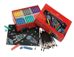 GEL STICKS FABER-CASTELL SCHOOL PACK ASST METALLIC SET OF 120