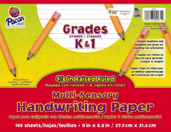PAPER HANDWRITING MULTI-SENSORY RAISED RULE 11X8.5 100 SHTS