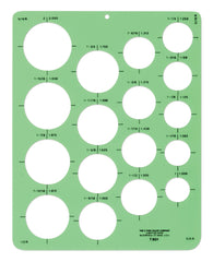 TEMPLATE 17 CIRCLES WESTCOTT