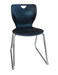 CHAIR - CLASSROOM SELECT - CONTEMPORARY SLED BASE CHAIR - 20 IN A+ - SPECIFY SEAT AND BACK COLOR - CHROME