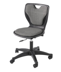 CHAIR - CLASSROOM SELECT - CONTEMPORARY PNEUMATIC LIFT - PADDED SEAT AND BACK - CASTERS - A+ SHELL 17-3/4 TO 22-1/4 H IN - SPECIFY SEAT AND BACK COLOR - SPECIFY FABRIC COLOR