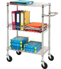 CART 3-TIER ROLLING CHROME LLR84859