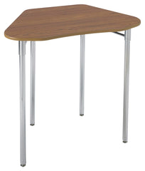 DESK - CLASSROOM SELECT - CONTEMPORARY COLLABORATION - HEXAGON 33 W X 21 D - 22-33 INCH ADJUSTABLE HEIGHT - LAMINATE - T-MOLD - SPECIFY TOP COLOR - SPECIFY EDGE COLOR - NONE - GLIDE