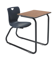 DESK - CLASSROOM SELECT - CONTEMPORARY SLED BASE COMBO - 18 IN - 18 X 24 IN - LAMINATE - LOCKEDGE - BLACK - SPECIFY SEAT AND BACK COLOR - SPECIFY TOP COLOR - SPECIFY EDGE COLOR