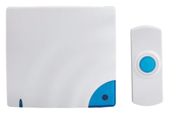 DOORBELL WIRELESS WATER RESISTANT BLUE/WHITE TCO57910