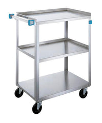 UTILITY CART - LAKESIDE STAINLESS STEEL 3 SHELF UTILITY CART 15-1/2 X 27-1/2 X 33