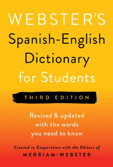DICTIONARY WEBSTERS SPANISH-ENGLISH STUDENTS 3ND ED PAPERBACK