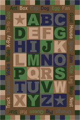 FLAGSHIP CARPETS - ABC WORDS - RECTANGLE - 6 FT X 8 FT 4 IN - SPECIFY COLOR