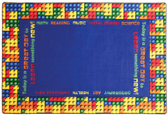 FLAGSHIP CARPETS - LEARNING BLOCKS - 6 FT X 8 FT 4 IN RECTANGLE