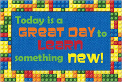 FLAGSHIP CARPETS WELCOME MAT GREAT DAY - 2 FT X 3 FT RECTANGLE