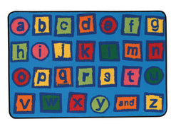 CARPETS FOR KIDS - KIDSVALUE ALPHABET BLOCKS - 4 FT X 6 FT RECTANGLE