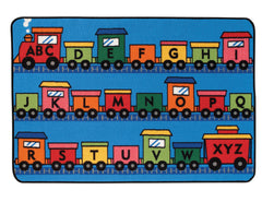 CARPETS FOR KIDS - KIDSVALUE ALPHABET TRAIN - 3 FT X 4 FT 6 IN RECTANGLE