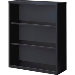 BOOKCASE 3-SHELF STEEL - BLACK - LLR41285