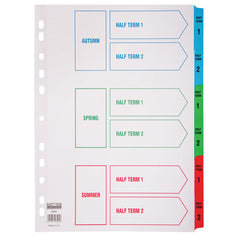 Index Tab Academic A4 White Set