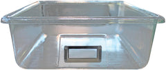 SHIRLEY KS T-181 STORAGE BIN - 16 L X 12 W X 4 H - CLEAR - EACH