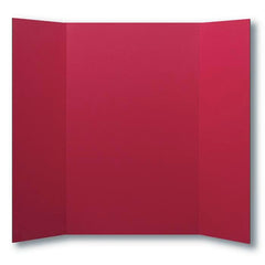 PRESENTATION BOARD TRI FOLD SCHOOL SMART 48X36 IN RED PK OF 10