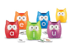 ELA SORTING VOWEL OWLS SORTING SET GR K+