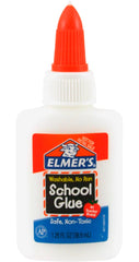 GLUE SCHOOL ELMERS WHITE 1.25 OZ PKG/12