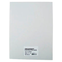 PAPER CONSTRUCTION CHILDCRAFT WHITE 9X12 LIGHT WEIGHT PACK OF 500