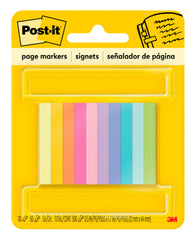 POST-IT PAGE MARKERS REMVBLE BRT CLRS 0.5X1.70 PACK OF 10