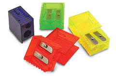 PENCIL SHARPENER EISEN HAND HELD DUAL ASST COLORS PACK OF 25
