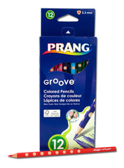 PENCILS COLORED PRANG TRIANG GROOVE ASST COLORS SET OF 12