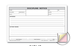 FORM COMMUNICATION DISCIPL NOTICE 5X8 CBLS W/C/P 3PT 100/PKG 1012