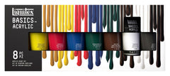PAINT ACRYLIC LIQUITEX BASICS 2.53 OZ MIXING SET OF 8