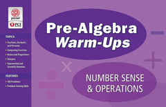 PRE-ALG WARM UPS - NUMBER SENSE OPER