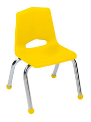 CHAIR - CLASSROOM SELECT - ROYAL SEATING 1100 4-LEG CHAIR - 16 IN - SPECIFY SEAT AND BACK COLOR - CHROME - BALL GLIDE