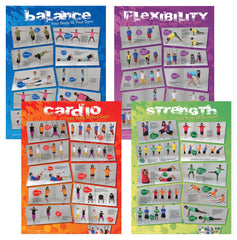 POSTER YOUR BODY IS YOUR GYM POSTER SET OF 4